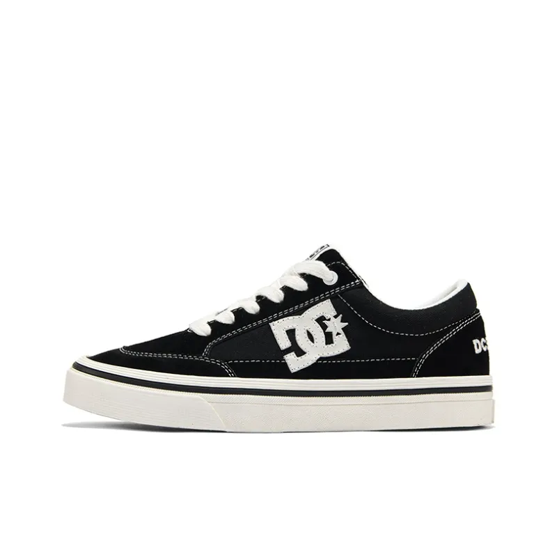 DC Shoes CANVAS CAS Anti Slip Wear Resistant Low Top Skateboard Shoes Men's Classic Black-0