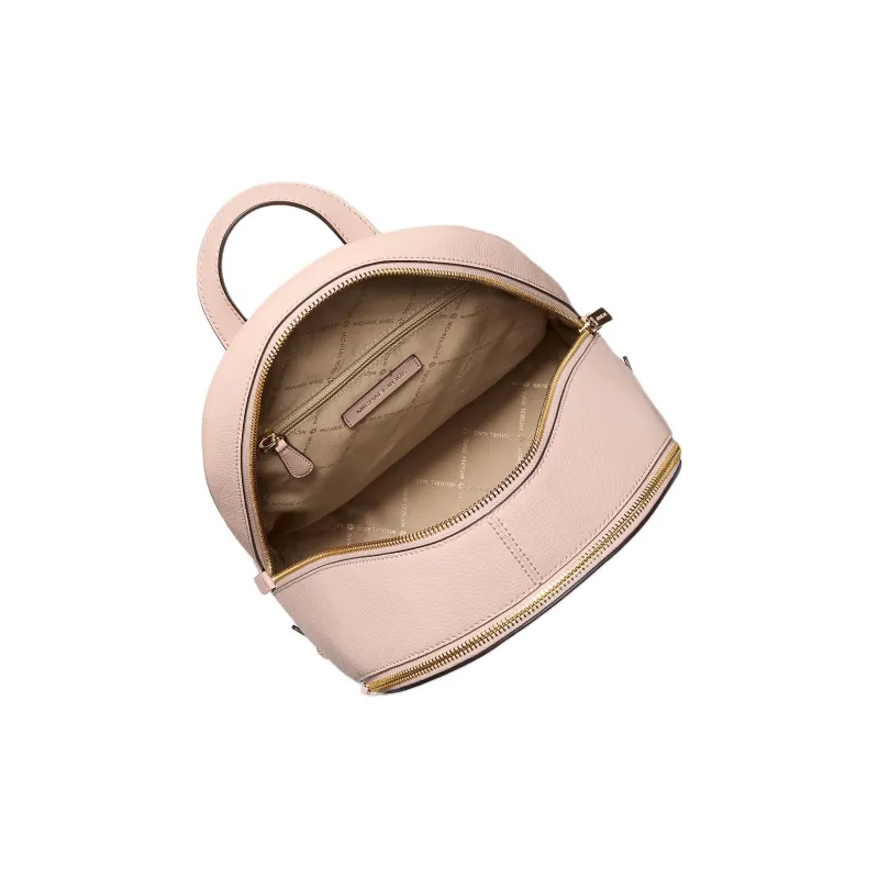 MICHAEL KORS Rhea Leather Backpack Medium Size Women's Pink-1