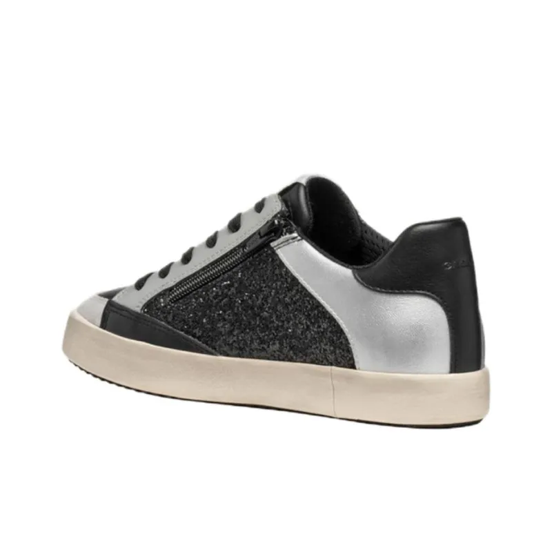 GEOX Blomiee Low Top Skateboard Shoes Women's Black-4