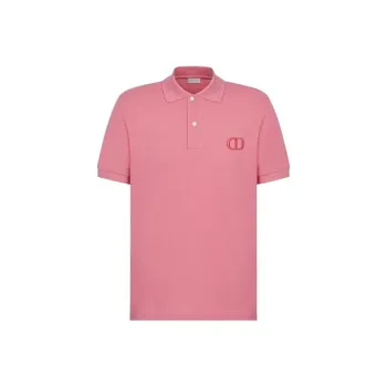 DIOR Polo Shirts Men Pink