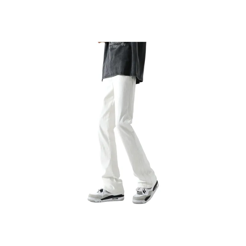 POLAR BEAR Washed Stretch Distressed Jeans Summer Unisex-7