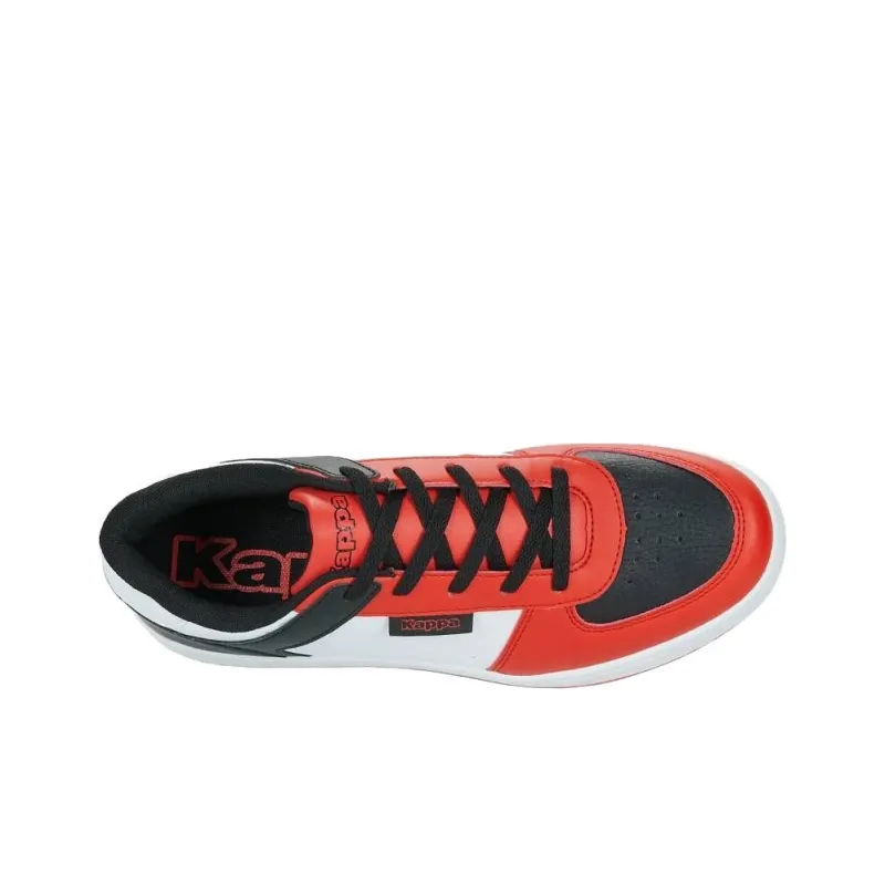 Kappa Abrasion Resistant Low Top Skateboard Shoes Men's Red White Black-5