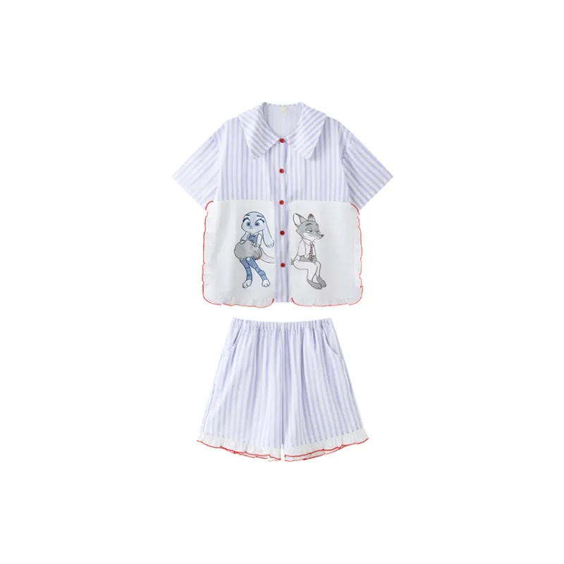 Disney Zootopia Pajama Set Loungewear Women's-0