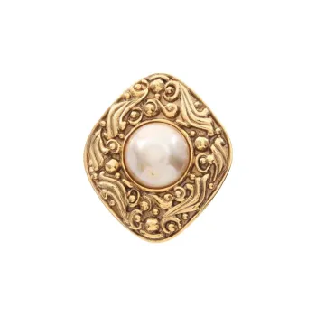 CHANEL 1980s Faux Pearl Clip on Earrings