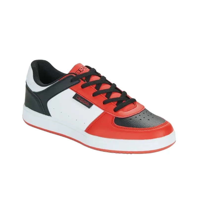 Kappa Abrasion Resistant Low Top Skateboard Shoes Men's Red White Black-2