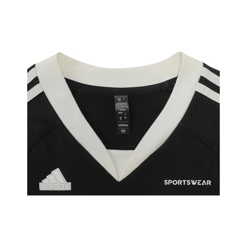 Adidas Short Sleeved Dresses Women's Black-2