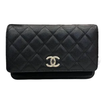 CHANEL WOC Caviar Cow Leather Shoulder Bag, Crossbody Bag, Wallet Women's Black