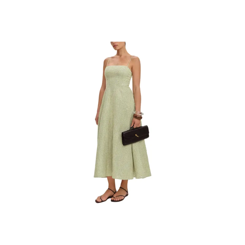 REFORMATION Monette Linen Dress Slip Dress Women's-0