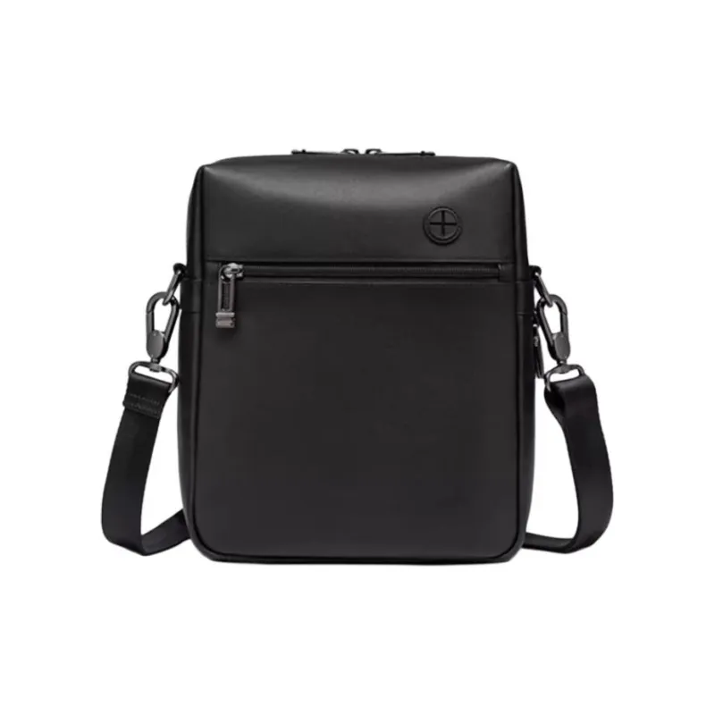 SAMSONITE SBL ENCODE Cow Leather Crossbody Bag, Shoulder Bag Medium Size Men's Black-3