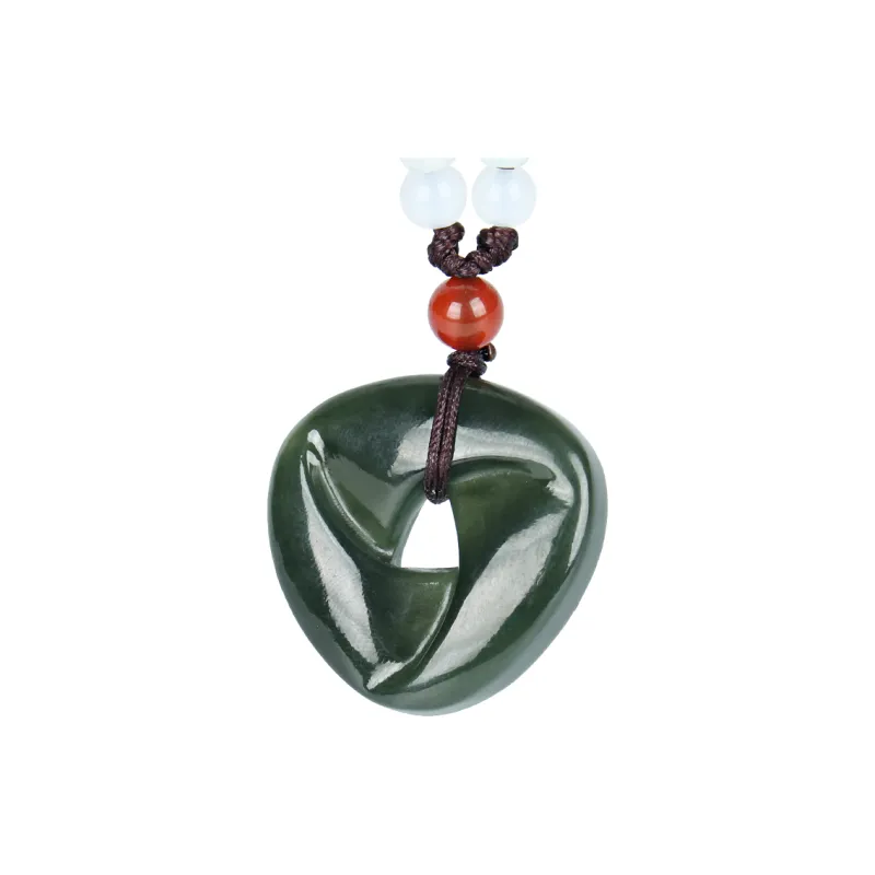 WANYUHUN Hetian Jade Pendants Green Jade Unisex-6