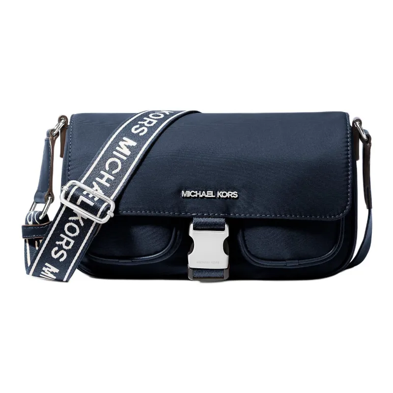MICHAEL KORS Nylon Messenger Bag, Shoulder Bag, Crossbody Bag Medium Size Women's Marine Blue-0