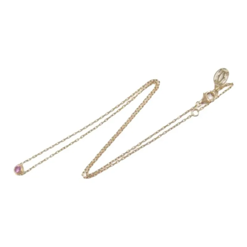 Cartier 2010s 18K Rose Gold D'Amour Sapphire Pendant Necklace-1