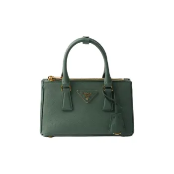 PRADA Saffiano Calfskin Shoulder Bag, Crossbody Bag, Handbag Mini Women's Sage Green