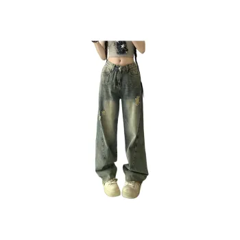 MIMOSA CHUR Jeans Women's Vintage Blue[High Quality]