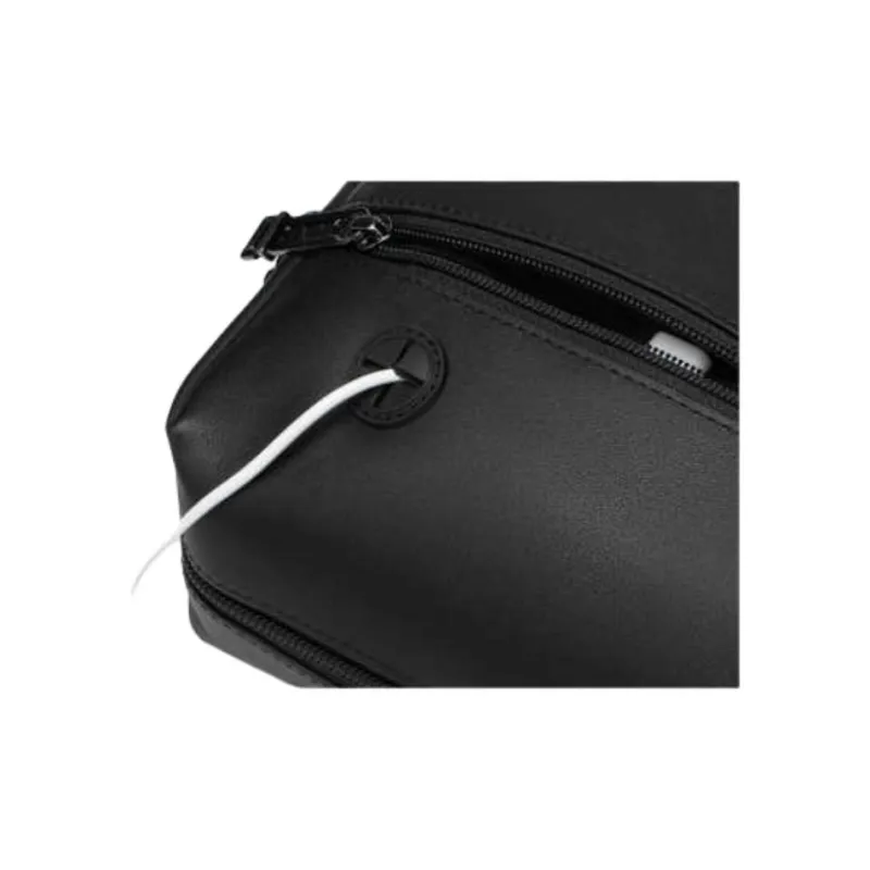 SAMSONITE SBL ENCODE Cow Leather Crossbody Bag, Shoulder Bag Medium Size Men's Black-4
