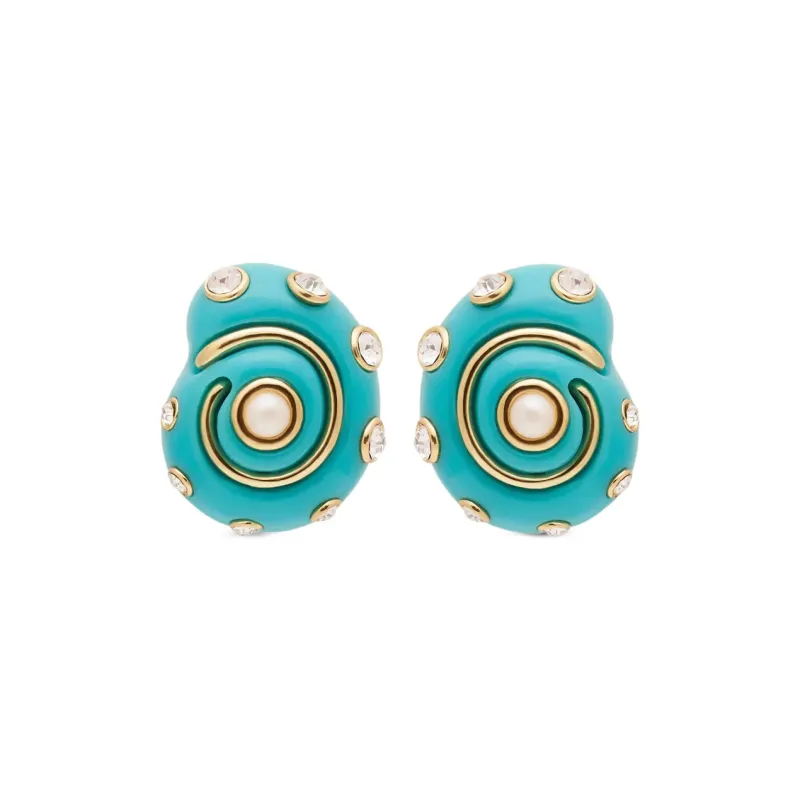 KENNETH JAY LANE Metal Earrings Women's Blue Green-0
