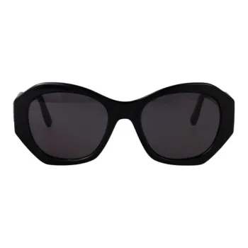 KARL LAGERFELD Bio Based Injection Molded Rectangular Sunglasses Women's Black