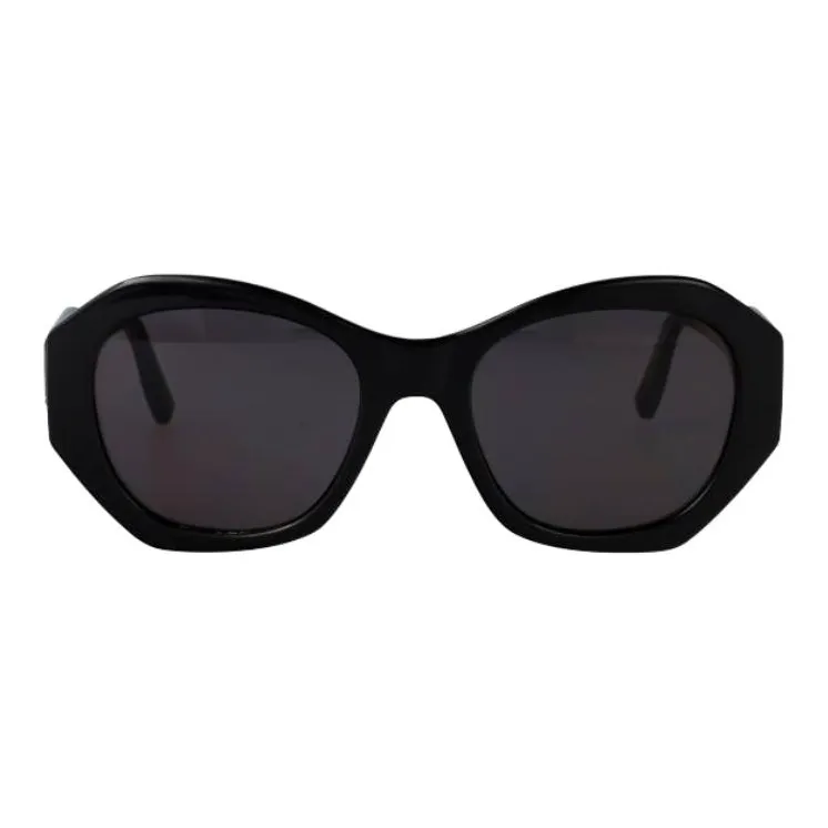 KARL LAGERFELD Bio Based Injection Molded Rectangular Sunglasses Women's Black-0