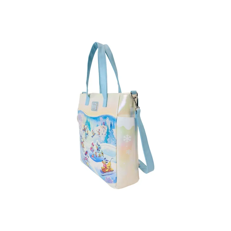 Loungefly Faux Leather Tote Backpack Women's White-1