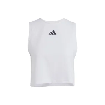 Adidas Free Shipping With AdiClub Power 3 Stripes Boxy Tank Top