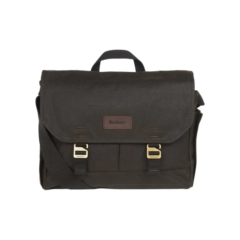 BARBOUR Batik Fabric Shoulder Bag Men's Black-0