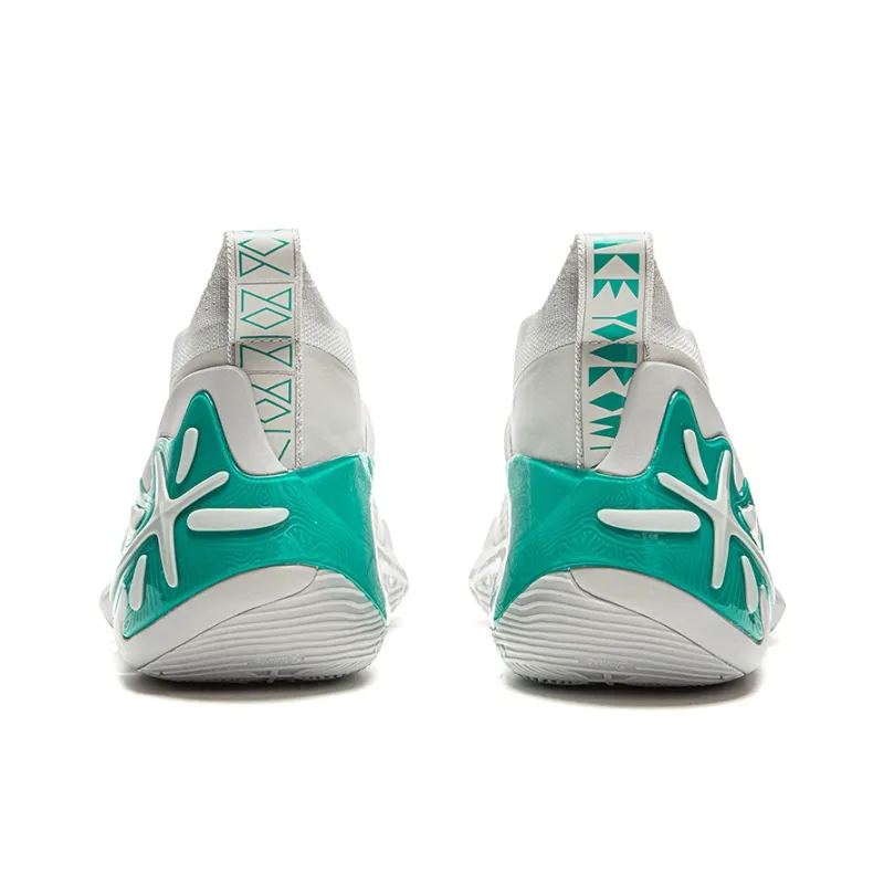 LiNing Wow11 Cushioning Abrasion Resistant Lightweight Mid Top GCU Basketball Shoes Men's Waterdrop Gray-4