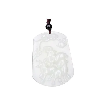 WANYUHUN Hetian Jade Pendants White Jade Unisex