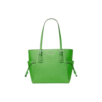 MICHAEL KORS Voyager Leather Tote Bag, Shopping Bag, Shoulder Bag Tubas Women's Jungle Color