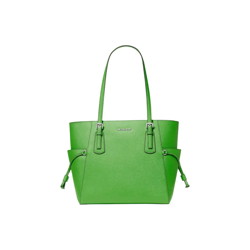 MICHAEL KORS Voyager Leather Tote Bag, Shopping Bag, Shoulder Bag Tubas Women's Jungle Color-0