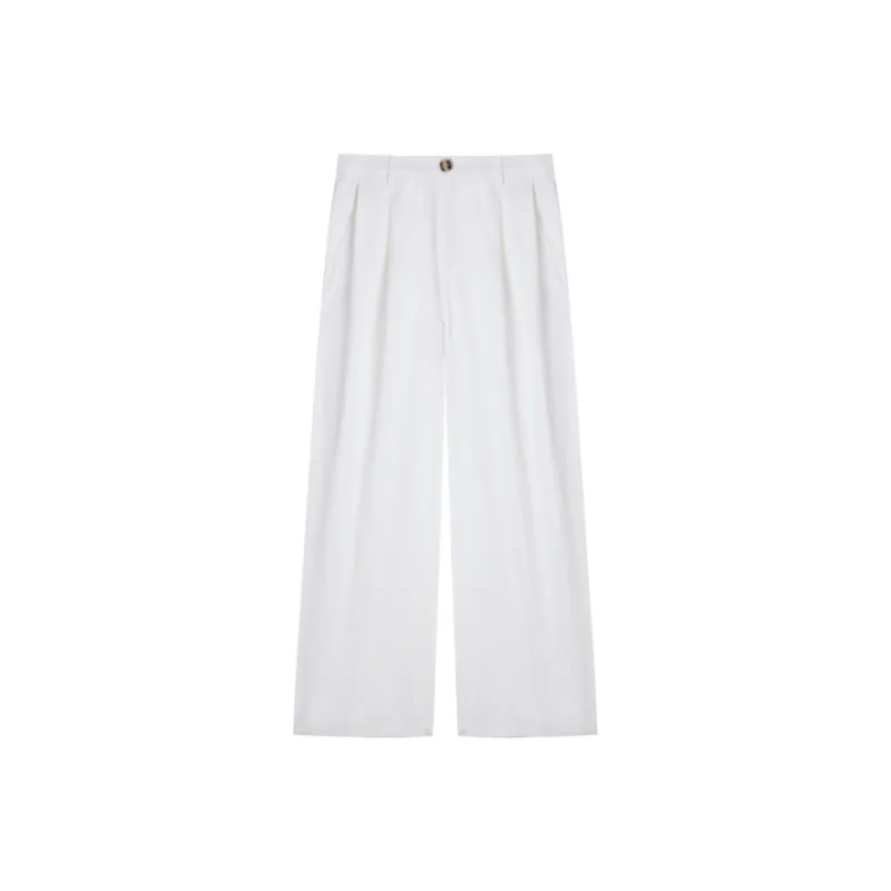 SPAO Casual Pants Women's Ivory White-0