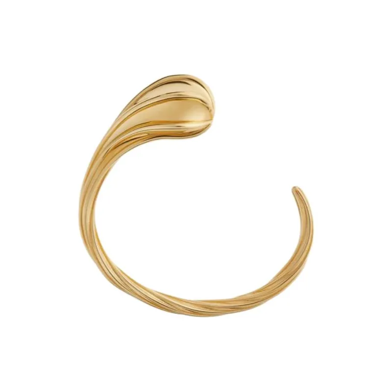 Bottega Veneta Sterling Silver Bangles Women's Gold-1