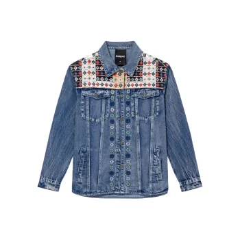 Desigual Denim Jackets Women's Medium Blue Denim