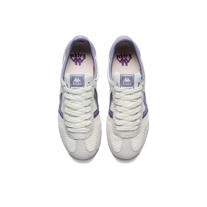 Kappa SERIES Abrasion Resistant Low Top Running Shoes Women's Winter Day White Malt Rice Zongzi Dark Blue Purple-3