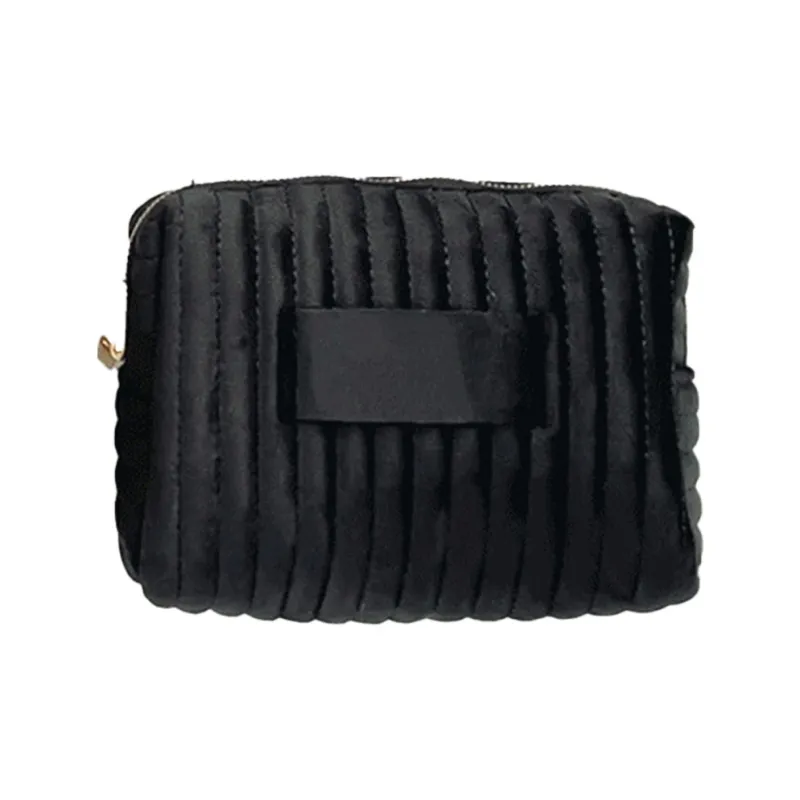 WW 0724 Best Seller Velvet Embroidery Portable Handheld Storage Bag Makeup Bags-0