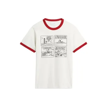COACH x PEANUTS SS25 T Shirt Unisex Cream White