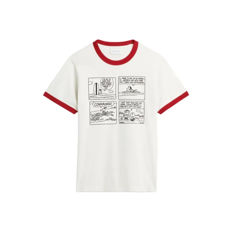 COACH x PEANUTS SS25 T Shirt Unisex Cream White-0