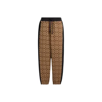 COACH Knitted Sweatpants Men's Khaki