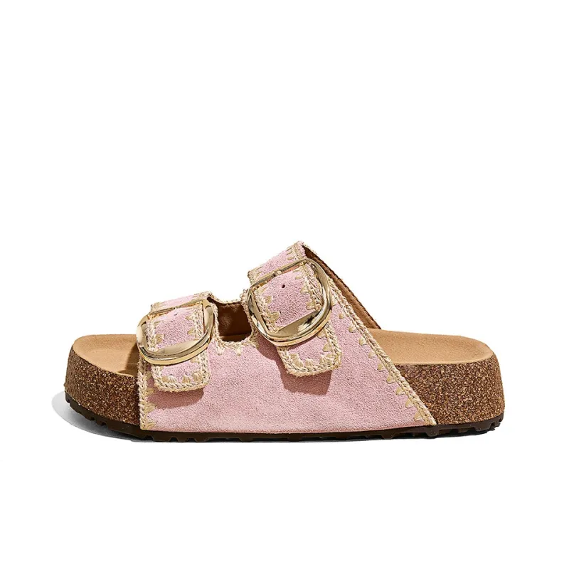 A Poinsettia Princess Slide Slippers Women's-0