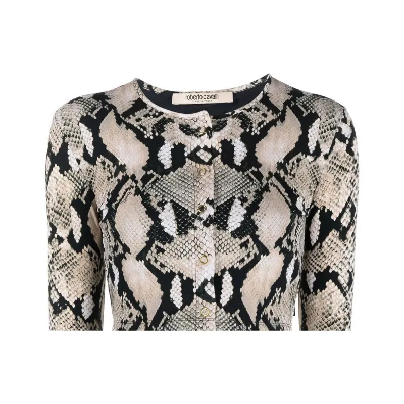 Roberto Cavalli SS23 Jacket Women's Gray-4