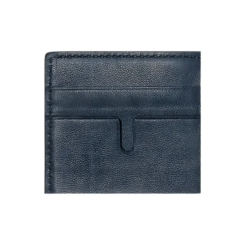 Burberry Grain Calfskin Card Holder Men's Lake Blue-4