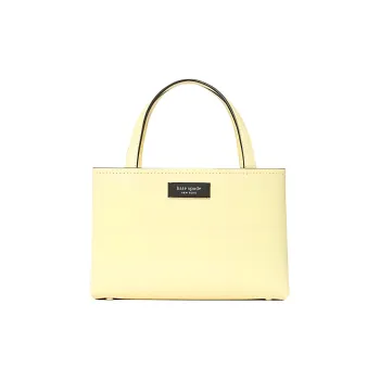 Kate Spade Sam Leather Tote Bag Shopping Bag Handbags Mini Women's Sunrise Yellow