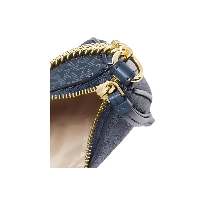 MICHAEL KORS Jet Set Charm Leather Trim Shoulder Bag, Handbag, Shoulder Bag Trumpets Women's Marine Blue-2