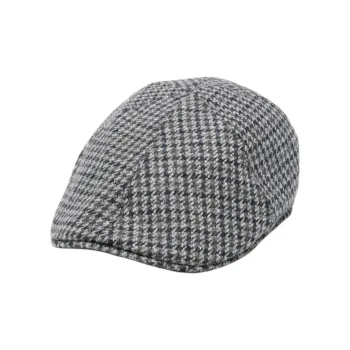 Tagliatore Houndstooth Baker Boy Hat