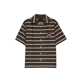 PRADA Shirts Men Dark Brown