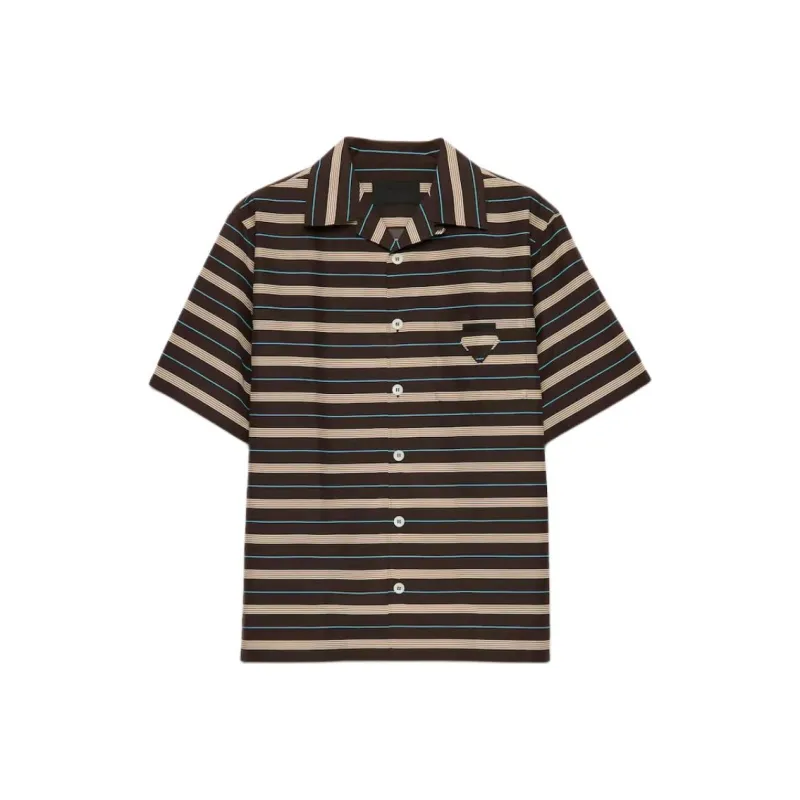 PRADA Shirts Men Dark Brown-0