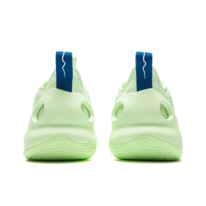 LiNing Anti Slip Wear Resistant Low Top Basketball Shoes Men's Green-5
