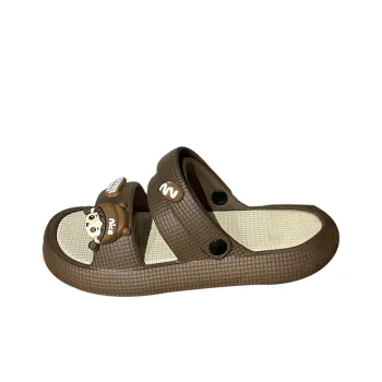 PARK DANCE Rubber Sole Quiet Slide Slippers Women's