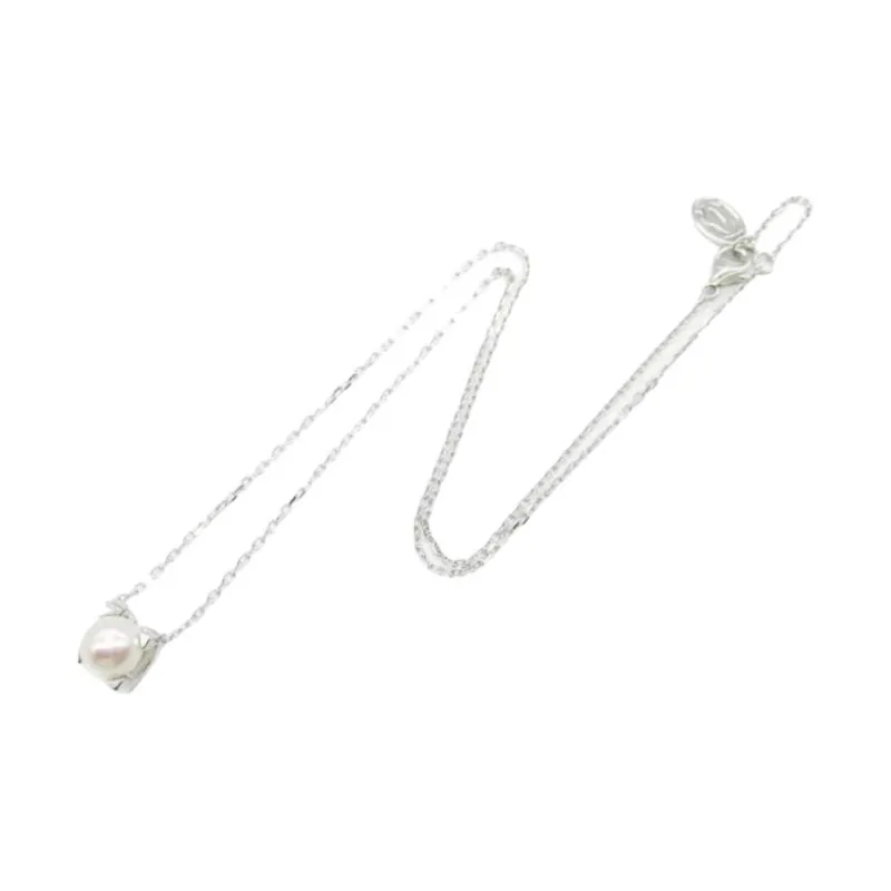 CARTIER 18K White Gold, Pearl Necklaces Women's Silver-1