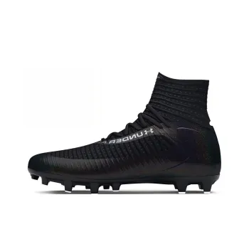 Under Armour MG Multi Ground Natural Ground Breathable Soccer Shoes Men's Black