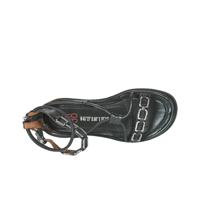 AirStep Roman Sandals Women's Black-5